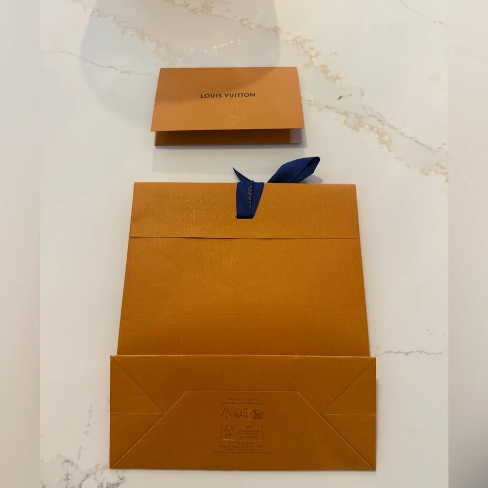 LOUIS VUITTON GIFT BAG WITH RECEIPT ENVELOPE